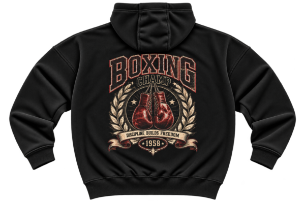 Legacy Boxing Hoodie — Vintage Fight Club Graphic by VX MERCH