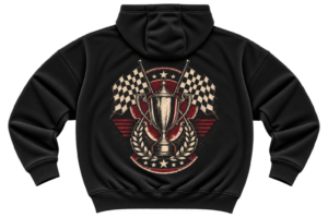 Victory Racing Hoodie — Vintage Motorsport Trophy Graphic by VX MERCH