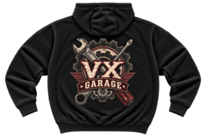 VX Garage Hoodie — Vintage Mechanic Graphic by VX MERCH
