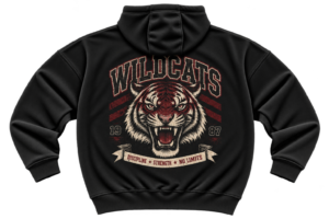 Wildcats Heritage Hoodie — Vintage Tiger Athletic Graphic by VX MERCH
