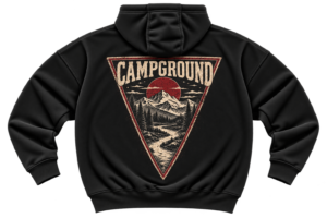 20260923165915-1f1b7701-ba70-6112-a188-32d406b1e26e.png Campground Escape Hoodie — Vintage Outdoor Adventure Graphic by VX MERCH