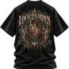 The Locked Garden — Oversized Black Botanical Graphic Tee by VX MERCH