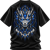 Synthetic Oracle — Oversized Black Cybernetic Graphic Tee by VX MERCH