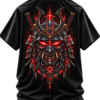 20260924143649-1f1b8255-feac-6a6a-8702-5ece83a598da.png Shogun Protocol — Oversized Black Cyber Samurai Graphic Tee by VX MERCH