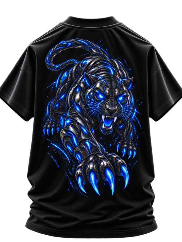 20260924152002-1f1b82b6-98c1-60b4-8a40-562b854d8f24.png Apex Instinct — Oversized Black Electric Panther Graphic Tee by VX MERCH