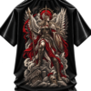 20260924165040-1f1b8381-34f7-6a58-882e-aa75c154b3a6.png Divine Vanguard — Oversized Black Winged Warrior Graphic Tee by VX MERCH