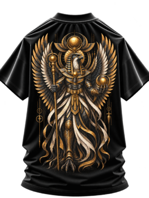 Sunforged Guardian Mythology Oversized Graphic Tee by VX MERCH