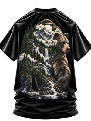 Mountain Guardian Nature Oversized Graphic Tee by VX MERCH