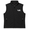 Men's VX Soft Shell Vest — Black Logo Performance Outerwear by VX MERCH