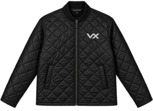 20260925093720-1f1b8c4b-3ee4-6548-aad9-0a35170bf536.png Quilted Men’s Full-Zip Jacket — Embroidered Minimal Logo, Lightweight Travel Outerwear by VX MERCH