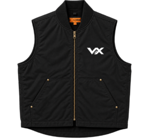 20260925094239-1f1b8c57-2831-602e-a8b2-36ed0e4c6228.png Washed Duck Cloth Work Vest — Embroidered VX Chest Logo by VX MERCH