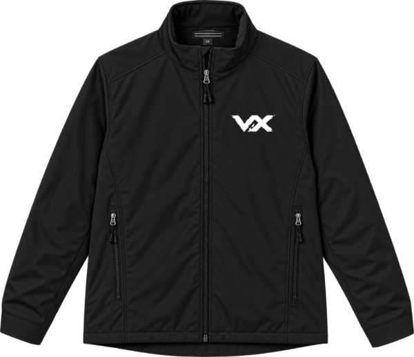 Embroidered VX Logo Soft Shell Jacket by VX MERCH