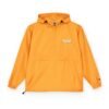 Packable Orange Anorak Jacket – Lightweight Hooded Windbreaker with Subtle VX Logo by VX MERCH