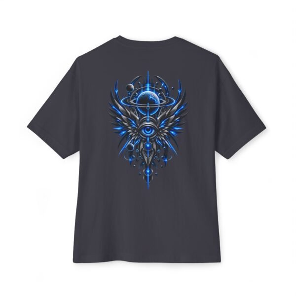 2154486200732274990_2048.jpeg Cosmic Watcher — Oversized Black Celestial Eye Graphic Tee by VX MERCH