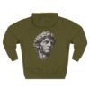 2235002037587750601_2048.jpeg Crimson Renaissance Cyborg Statue Graphic Fleece Hoodie by VX MERCH