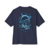 Edge of Infinity — Oversized Black Cosmic Explorer Graphic Tee by VX MERCH