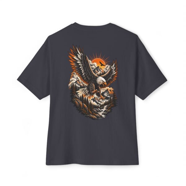 Wild Horizon Boxy Tee – Oversized Eagle Mountain Nature Graphic T-Shirt