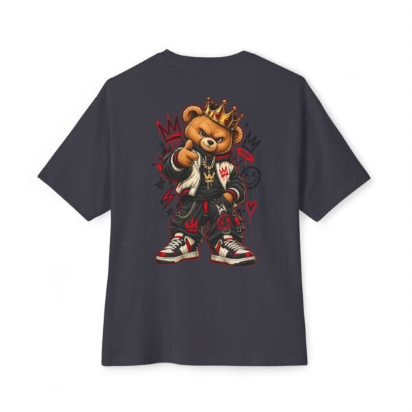 2579643413540550976_2048.jpeg Crowned Rebel Boxy Tee – Oversized Teddy Bear Streetwear Graphic T-Shirt