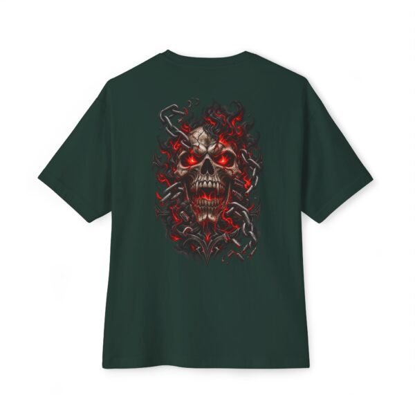266831011797920603_2048.jpeg Hellbound Chains — Oversized Black Demon Skull Graphic Tee by VX MERCH