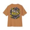False Exit — Oversized Black Futuristic Graphic Tee by VX MERCH