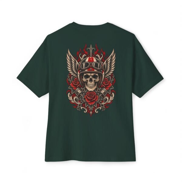3205266946325762415_2048.jpeg Road Reaper Vintage Boxy Tee – Oversized Biker Skull Graphic T-Shirt