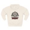 Never Drift Compass Graphic Fleece Hoodie by VX MERCH