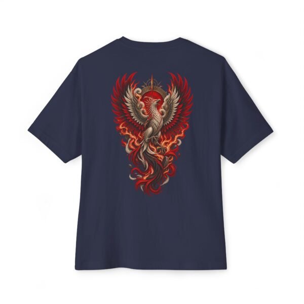 Ash Reborn — Oversized Black Phoenix Graphic Tee by VX MERCH
