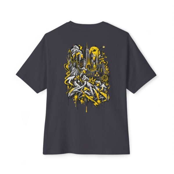 Concrete Rise Boxy Tee – Oversized Urban Graffiti Graphic T-Shirt