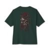 Dead Roses — Oversized Black Skull & Rose Graphic Tee by VX MERCH