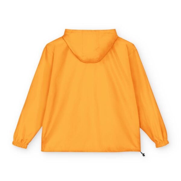 Packable Orange Anorak Jacket – Lightweight Hooded Windbreaker with Subtle VX Logo by VX MERCH