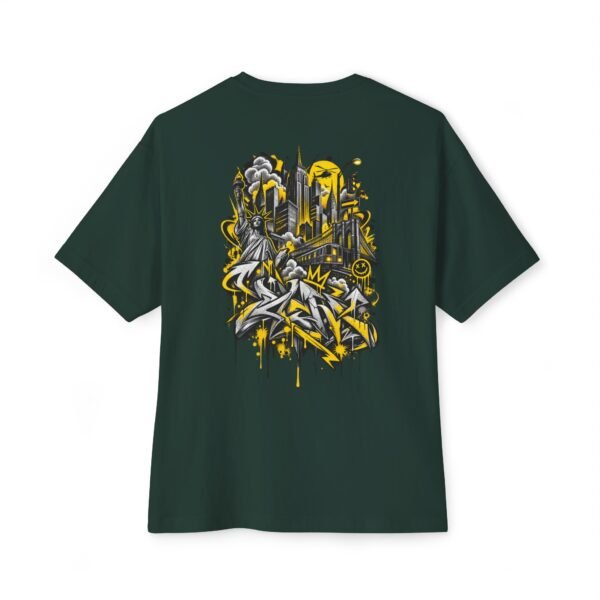 Concrete Rise Boxy Tee – Oversized Urban Graffiti Graphic T-Shirt
