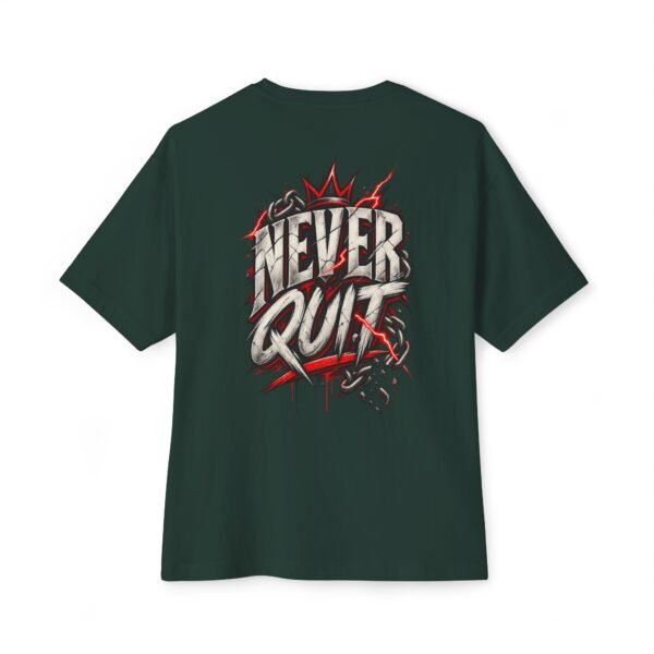 3928444626893751427_2048.jpeg Never Quit Motivation Oversized Graphic Tee by VX MERCH