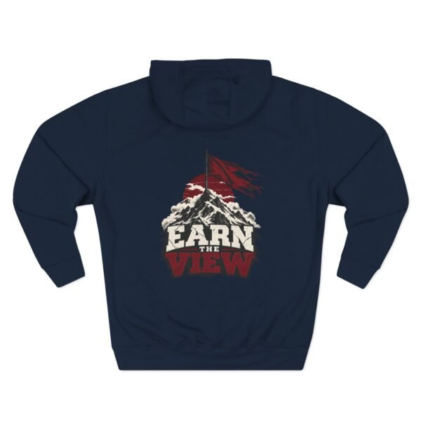 3972679810822456701_2048.jpeg Earn the View Motivational Mountain Graphic Fleece Hoodie by VX MERCH