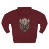 Crimson Phoenix Mythology Graphic Fleece Hoodie by VX MERCH
