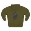 Crimson Omen Raven Gothic Graphic Fleece Hoodie by VX MERCH