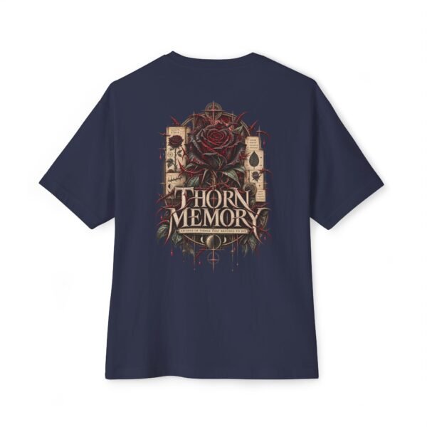 4242609230325134871_2048.jpeg Thorn Memory — Oversized Black Gothic Rose Graphic Tee by VX MERCH
