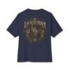 The Locked Garden — Oversized Black Botanical Graphic Tee by VX MERCH