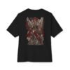 4745472226621686646_2048.jpeg Divine Vanguard — Oversized Black Winged Warrior Graphic Tee by VX MERCH