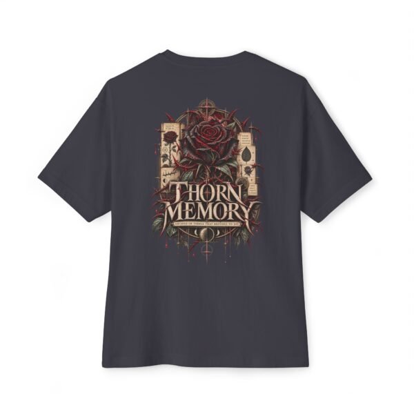 4950629546046275343_2048.jpeg Thorn Memory — Oversized Black Gothic Rose Graphic Tee by VX MERCH