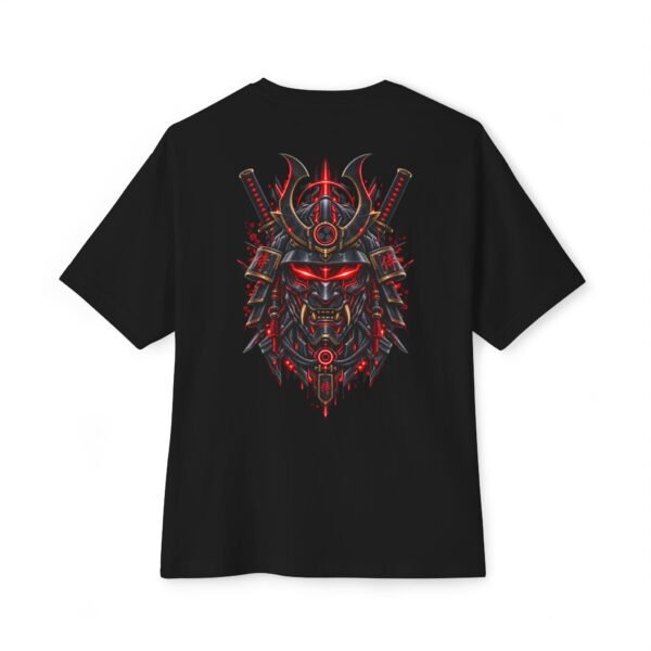 4983111478191136808_2048.jpeg Shogun Protocol — Oversized Black Cyber Samurai Graphic Tee by VX MERCH