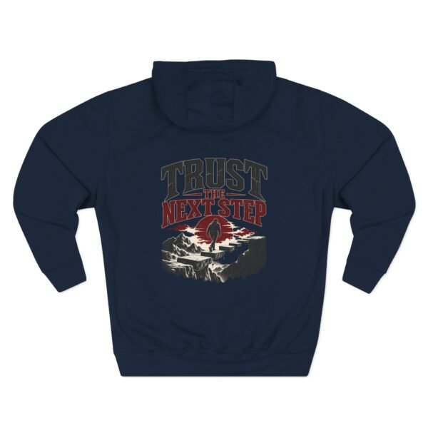 Trust the Next Step Motivational Graphic Fleece Hoodie by VX MERCH
