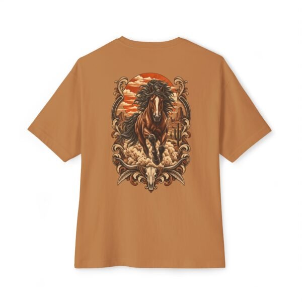 5238136028139606981_2048.jpeg Wild Stallion Vintage Boxy Tee – Oversized Western Horse Graphic T-Shirt