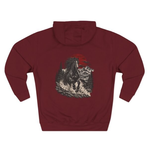 5315661957604145348_2048.jpeg Crimson Mountain Horse Hoodie — Nature Streetwear by VX MERCH