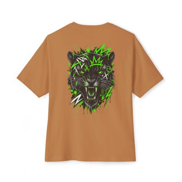 Neon Panther Boxy Tee – Oversized Graffiti Streetwear T-Shirt