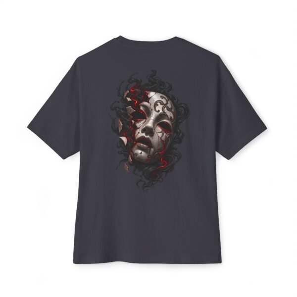 5838628659529715489_2048.jpeg Crimson Oracle Boxy Tee — Oversized Black Dark Graphic T-Shirt by VX MERCH