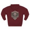 6010579059662987448_2048.jpeg Crimson Griffin Crest Mythology Graphic Fleece Hoodie by VX MERCH