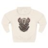 Crimson Phoenix Mythology Graphic Fleece Hoodie by VX MERCH
