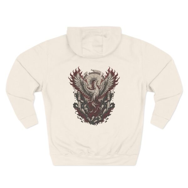 Crimson Phoenix Mythology Graphic Fleece Hoodie by VX MERCH