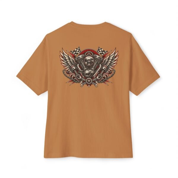 6400433863242392567_2048.jpeg Iron Wings Vintage Boxy Tee – Oversized Biker Graphic T-Shirt