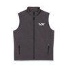 Men's VX Soft Shell Vest — Black Logo Performance Outerwear by VX MERCH